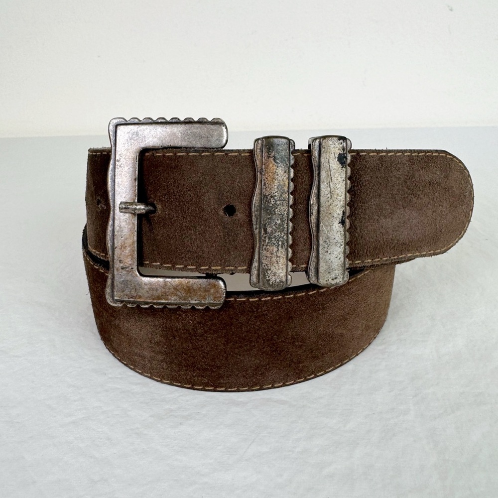 Express Compagnie Internationale Vintage Distressed Leather Belt